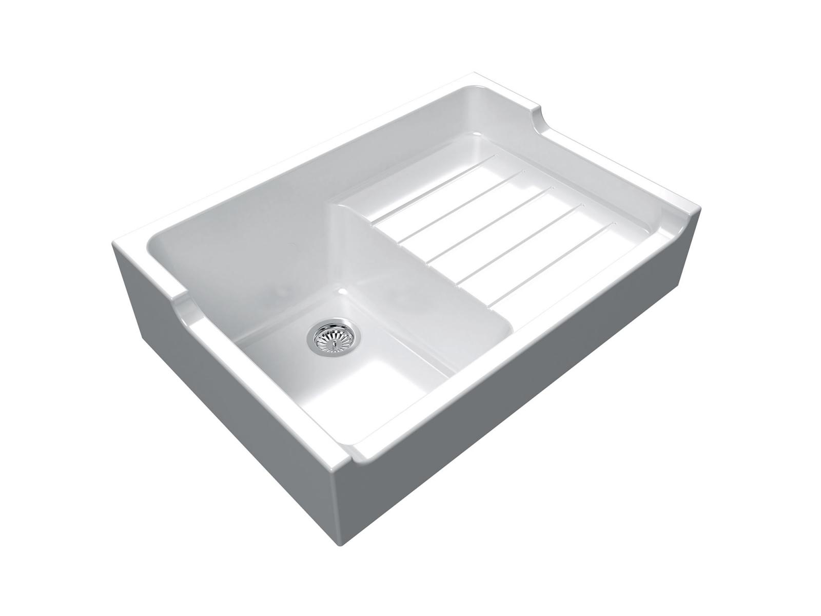 High-quality sink Francois 1 - single bowl, ceramic