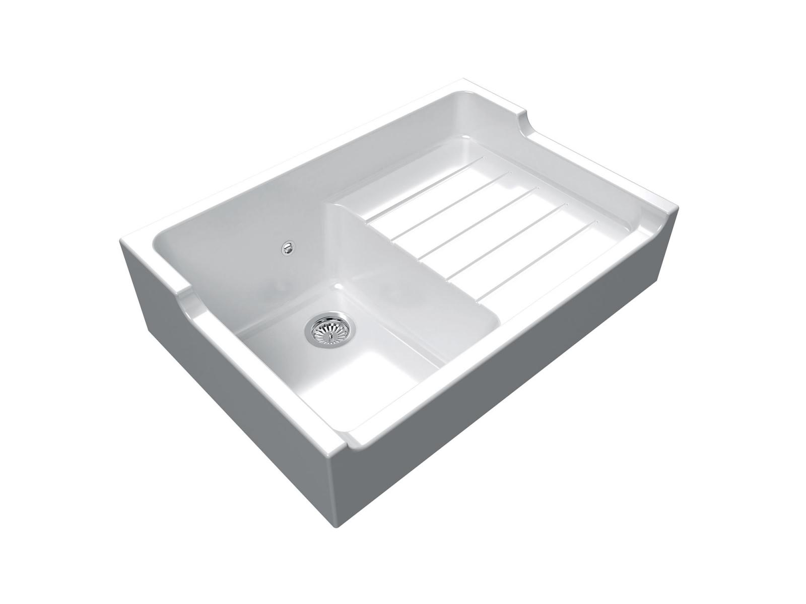 High-quality sink Francois 1 - single bowl, ceramic - ambience 3