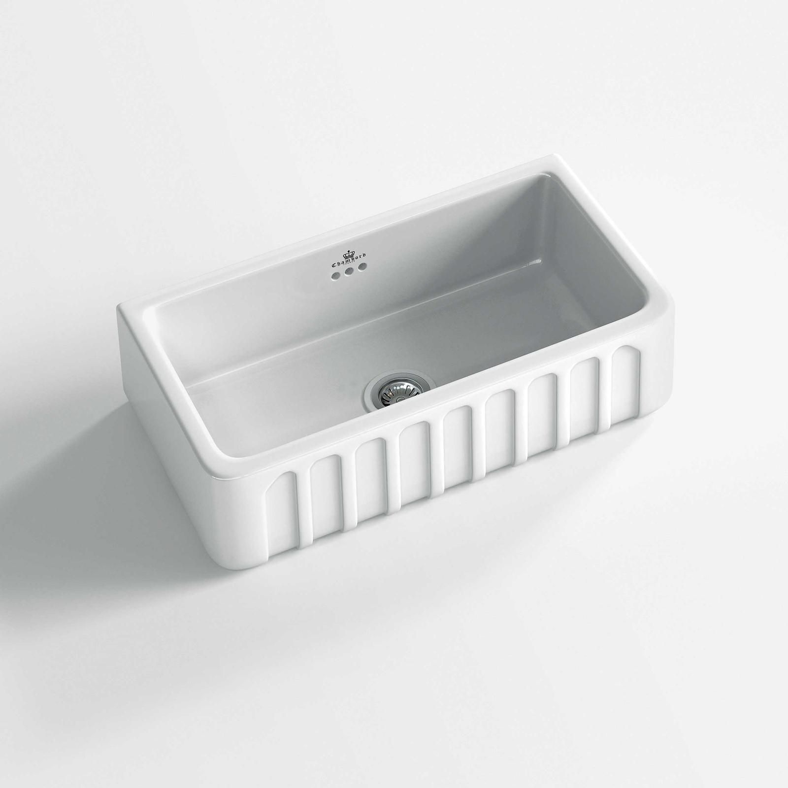 High-quality sink Louis II - single bowl, ceramic 