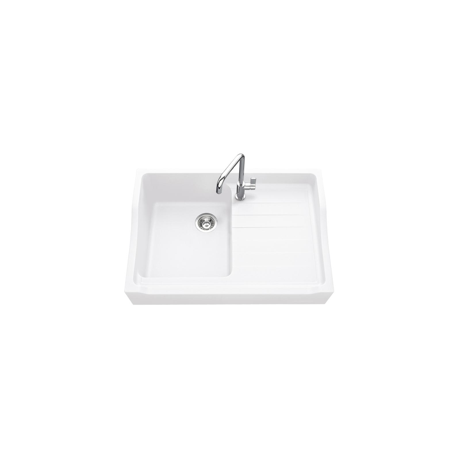 High-quality sink François 1er granit white - one bowl