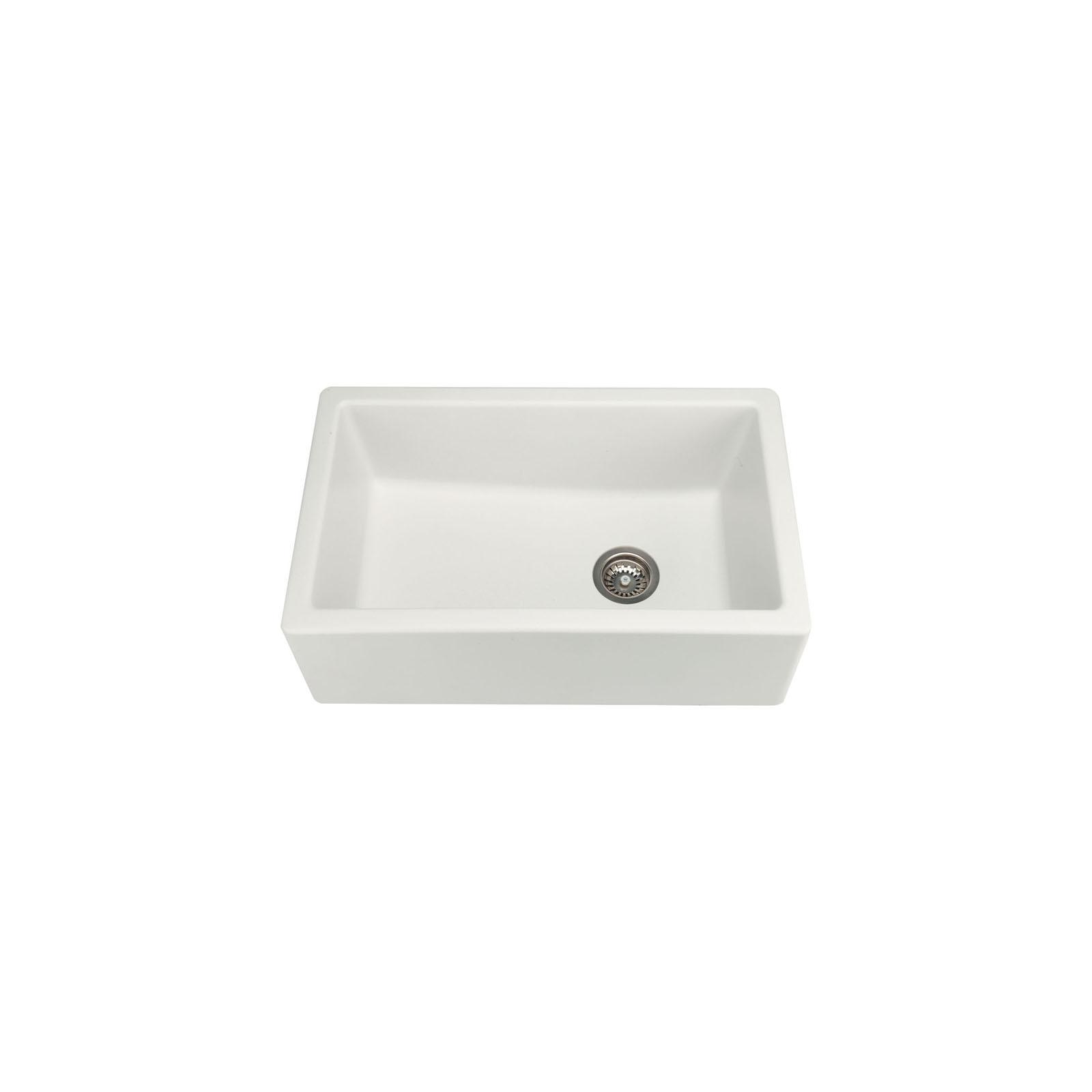 High-quality sink Philippe II granit white - one bowl