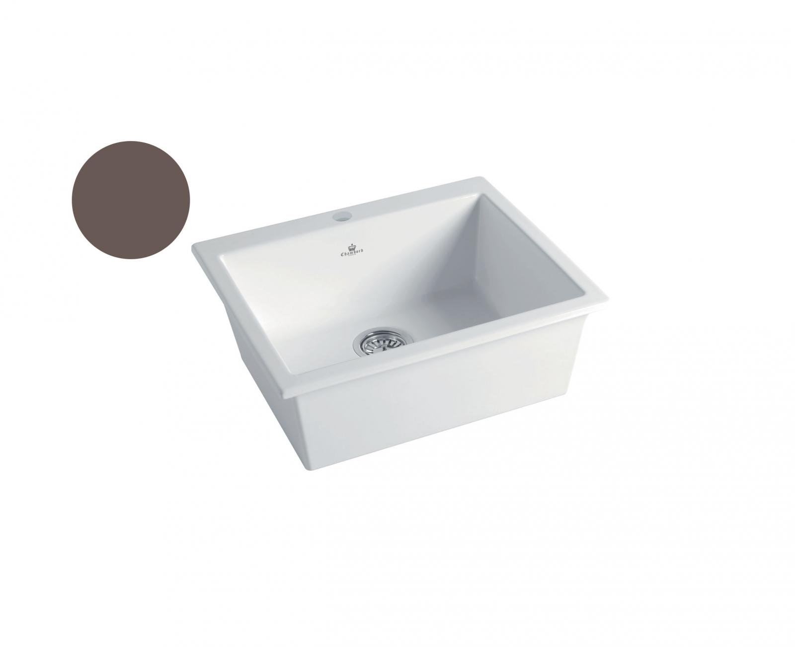 High-quality sink Constance II taupe