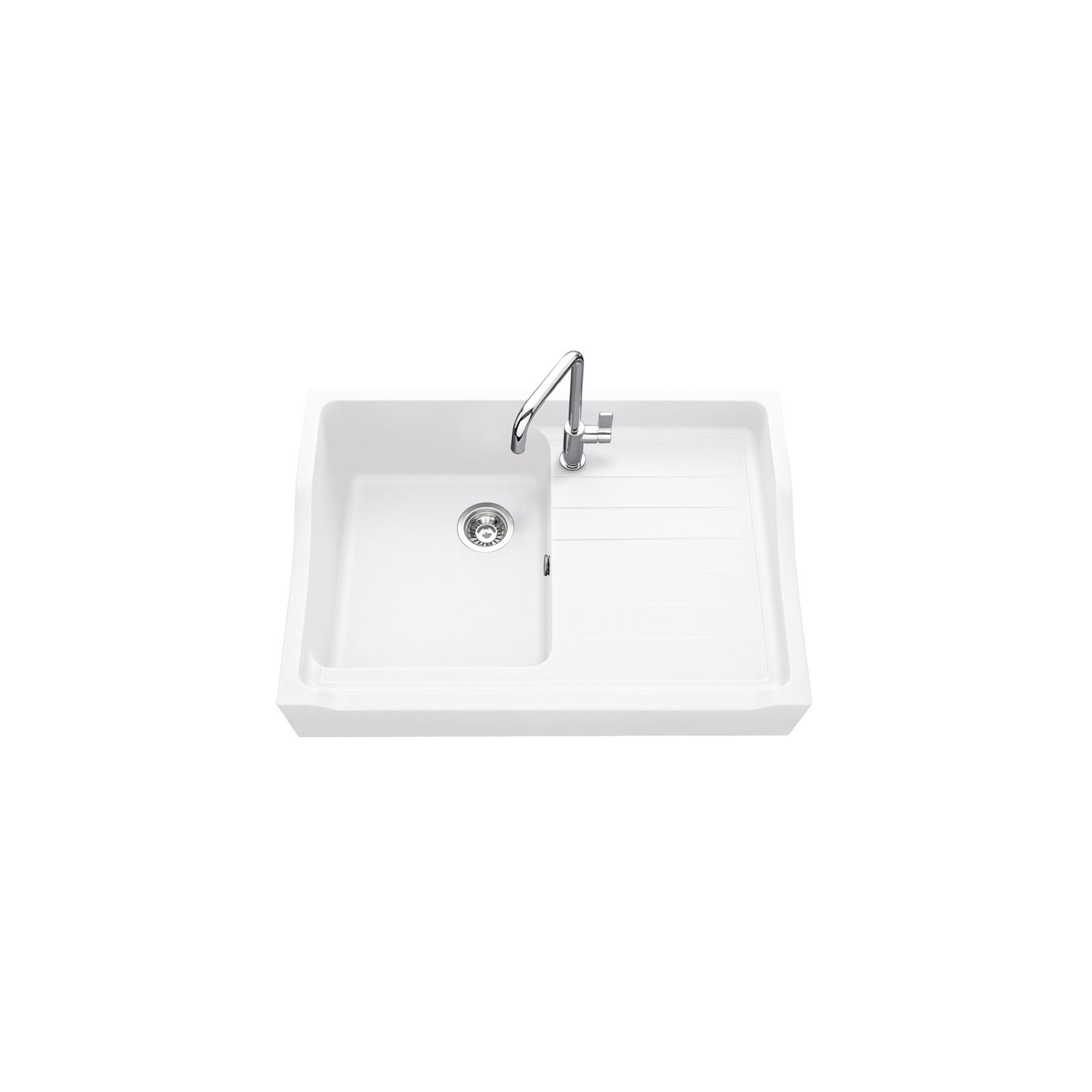 High-quality sink François 1er granit white - one bowl