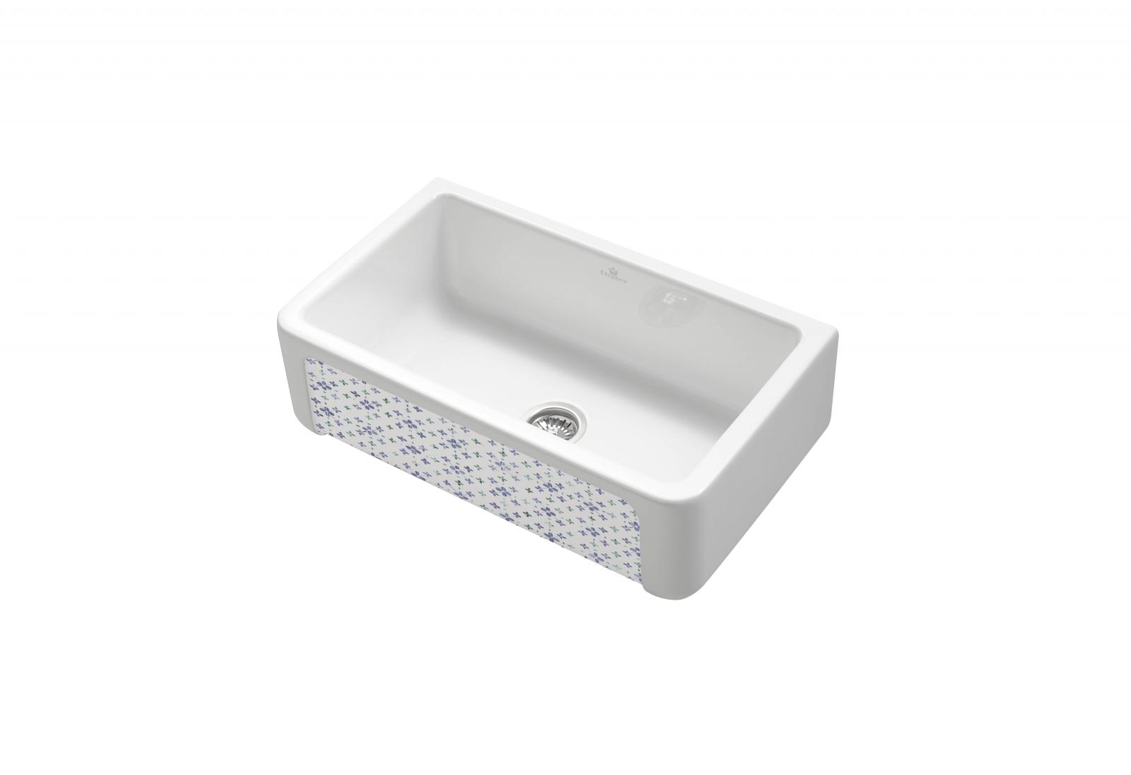 High-quality sink Henri II Le Grand Bretagne - single bowl, ceramic ambience