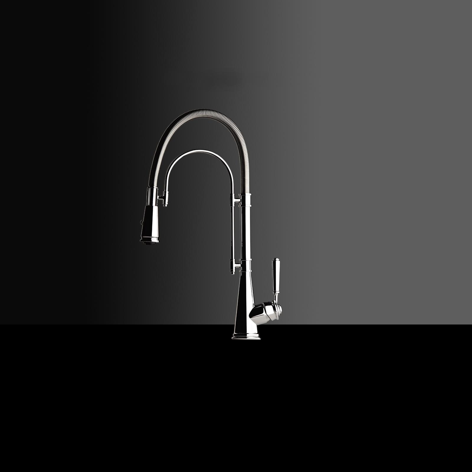 High-quality single lever tap Blaise - pull out spray - Chrome