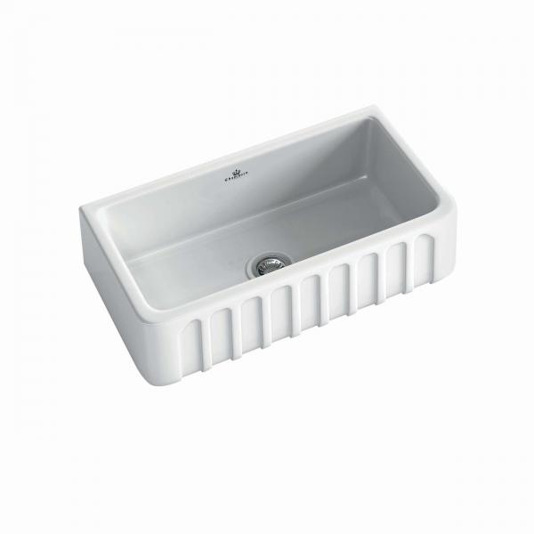 High-quality sink Louis II - single bowl, ceramic - ambience 1
