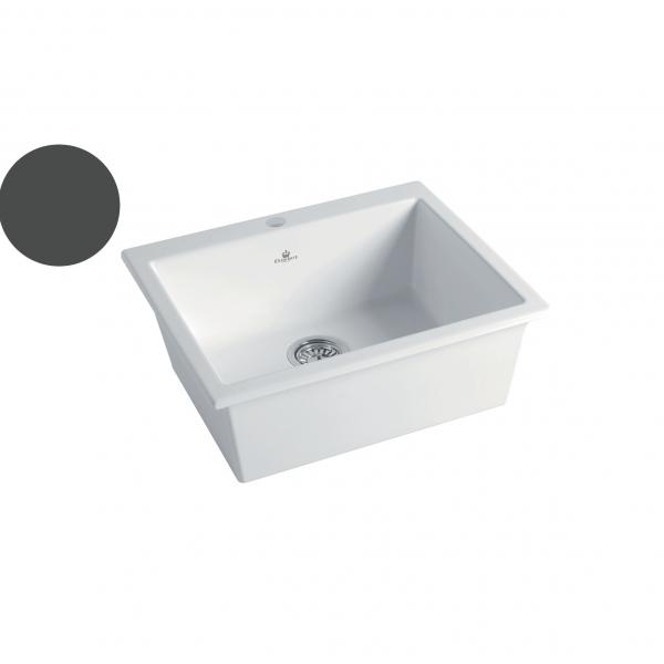 High-quality sink Constance II dark grey