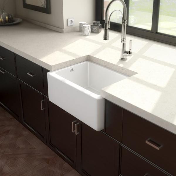 High-quality sink Philippe I - single bowl, ceramic - ambience 1