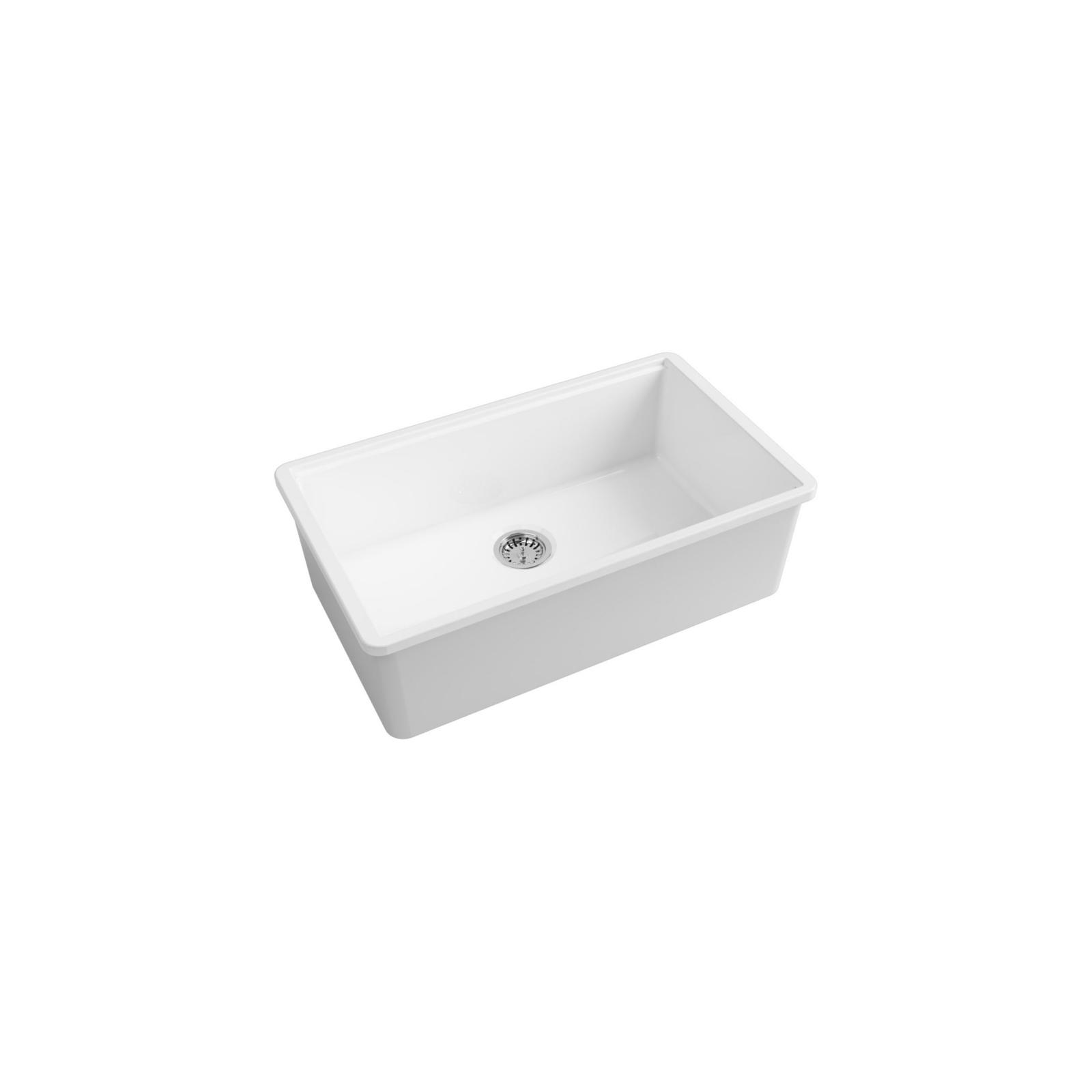 High-quality sink Anne white - single bowl, ceramic