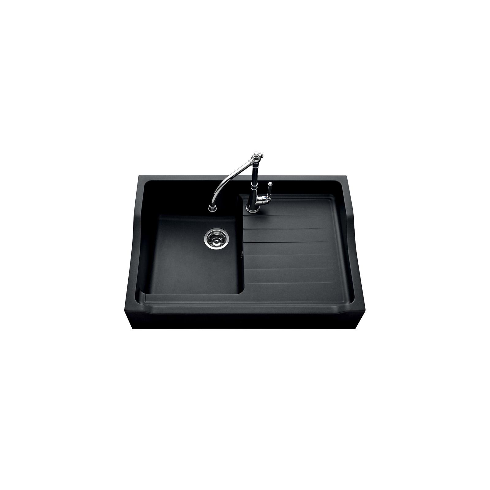 High-quality sink François 1er granit black - one bowl