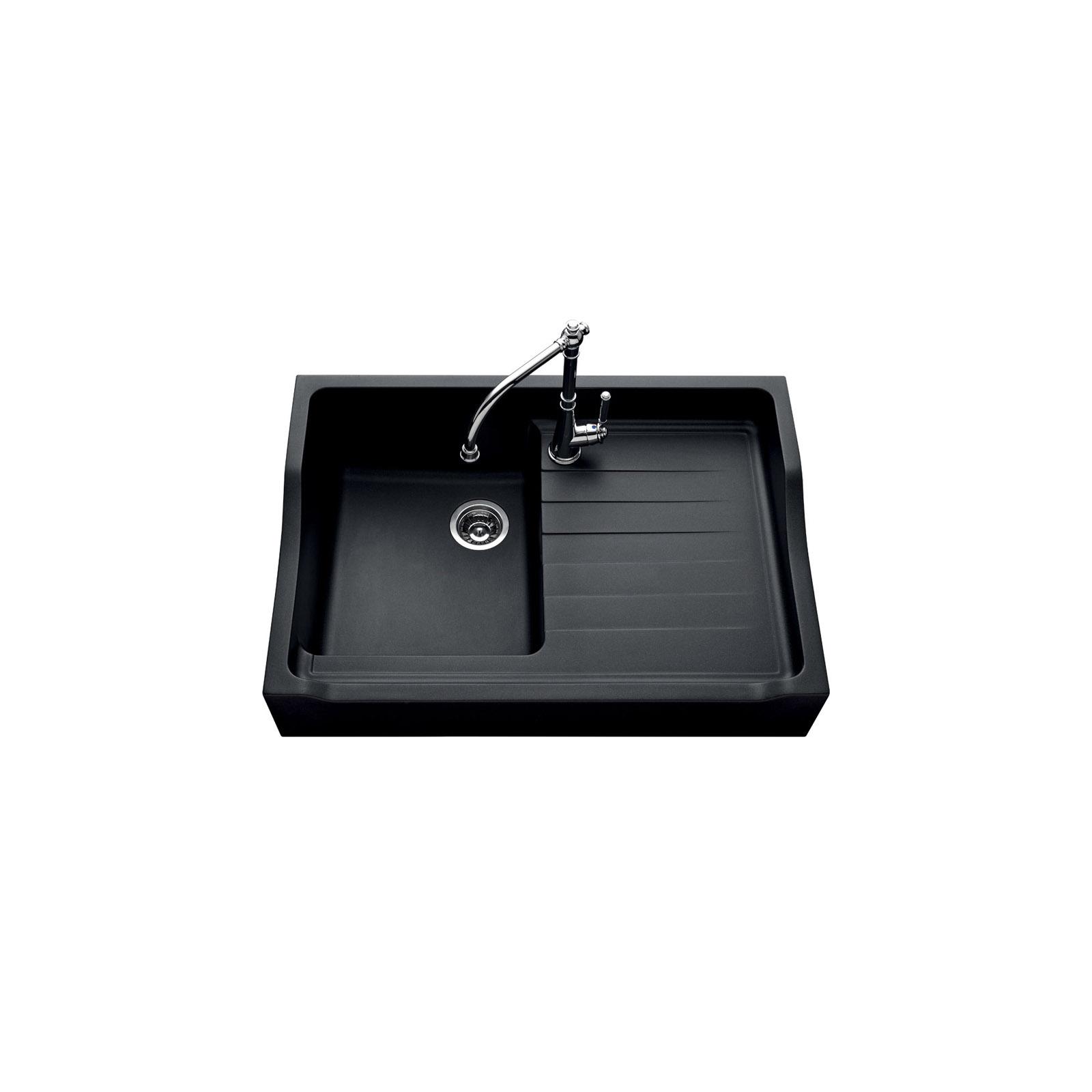 High-quality sink François 1er granit black - one bowl