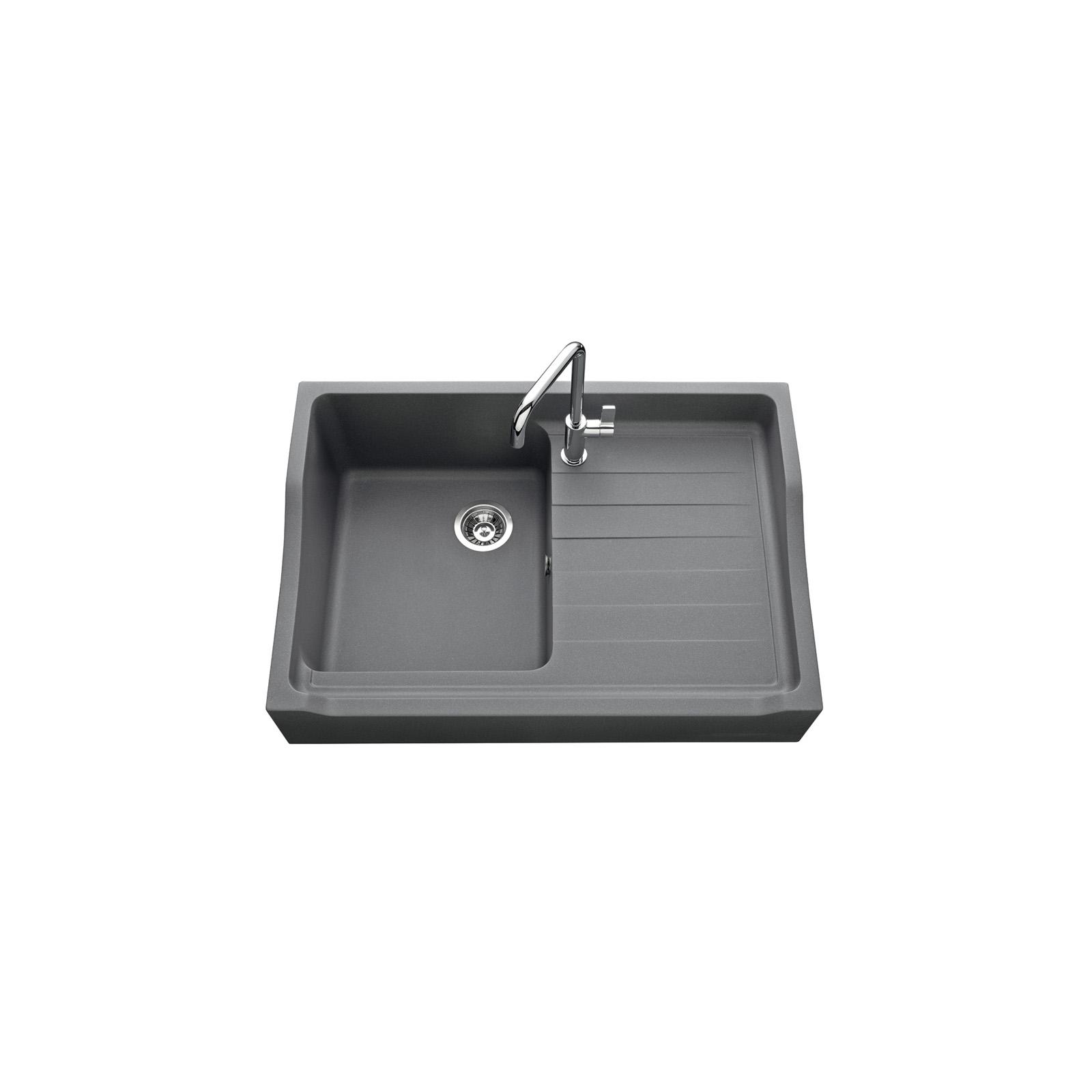 High-quality sink François 1er granit titanium gray - one bowl