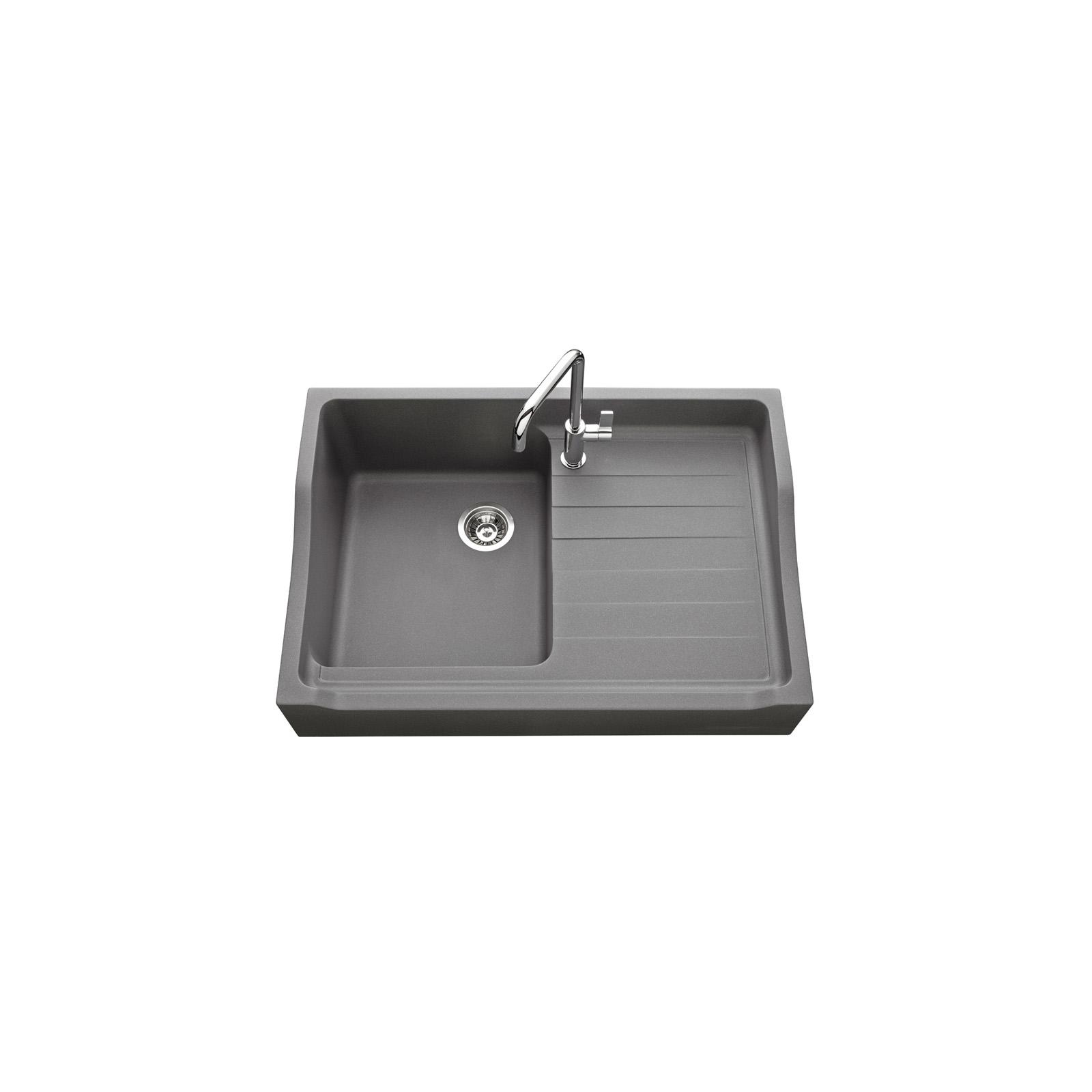 High-quality sink François 1er granit titanium gray - one bowl