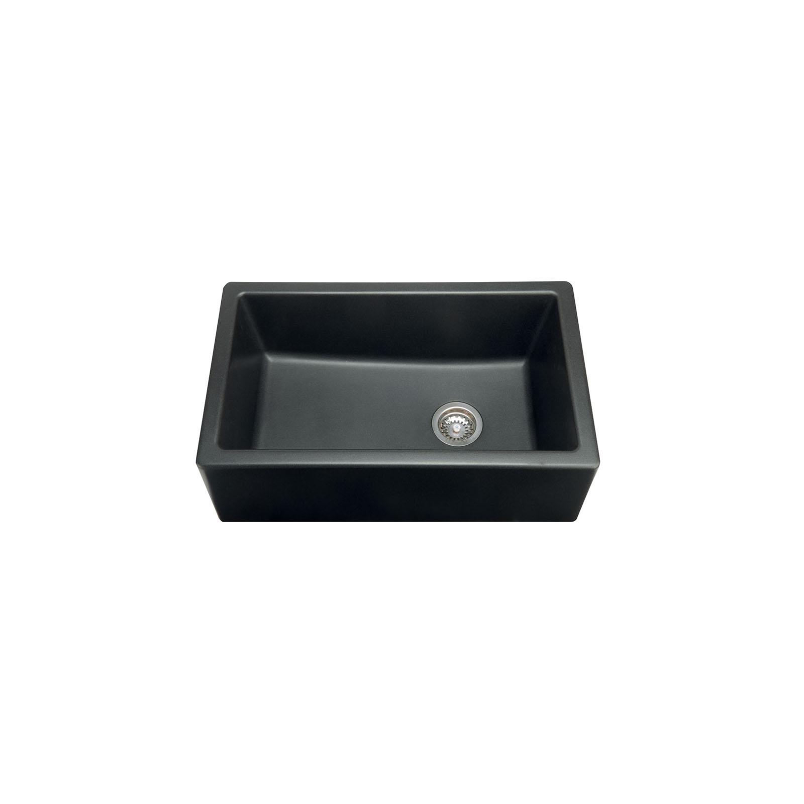 High-quality sink Philippe II granit black - one bowl
