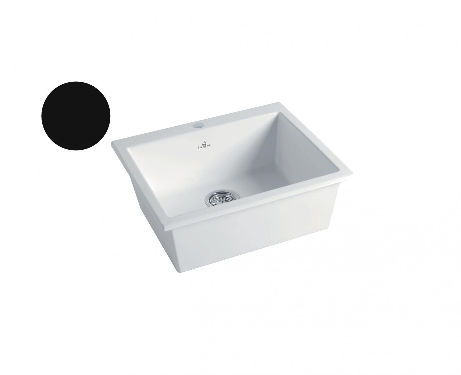 High-quality sink Constance II black