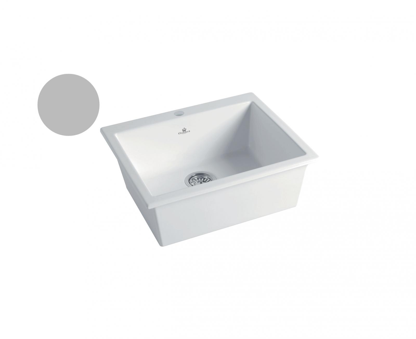 High-quality sink Constance II light grey
