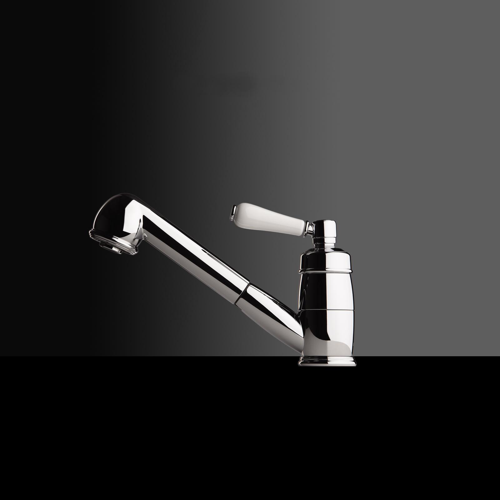 High-quality single lever tap Lionor - pull out spray - Chrome