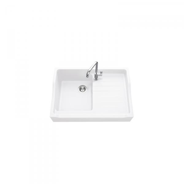 High-quality sink François 1er granit white - one bowl